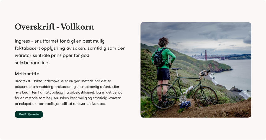 Oversikt Vollkorn Oversikt Vollkorn