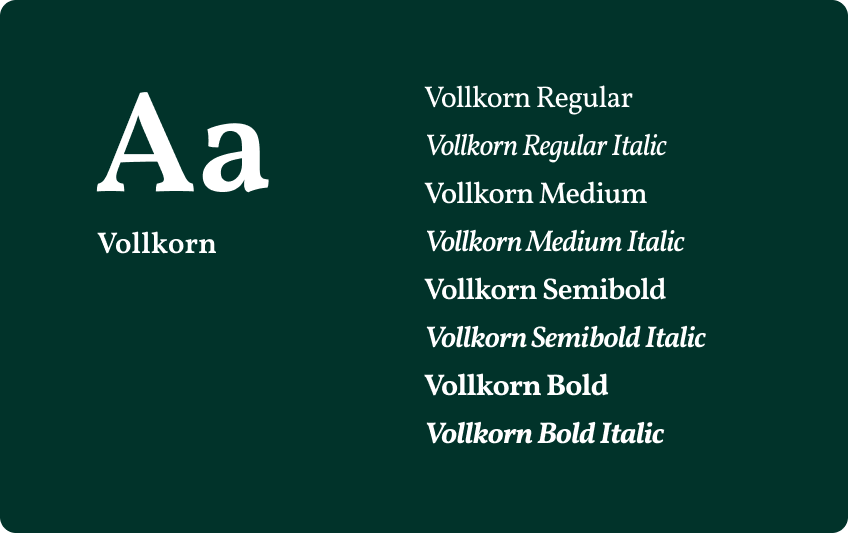 Vollkorn Vollkorn
